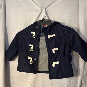 GAP Navy Kids Toggle Pea Coat with Rope Details